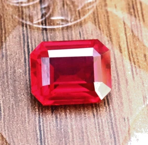 AAA Qualität burmesische Taube rot rubinfrei Edelstein Smaragd geschnitten 8 CT Bestangebot - Bild 1 von 7