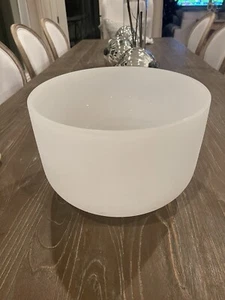 White Crystal Singing Chakra Bowl 12 Inch Radius - Picture 1 of 4