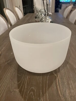 White Crystal Singing Chakra Bowl 12 Inch Radius - Image 1 of 4