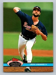 1991 Stadium Club #544 Jeff Parrett Atlanta Braves - Picture 1 of 2