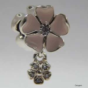 Nuevo Auténtico Pandora Dije Flores Poéticas 791827EN40 CON Bolsa de Gamuza - Imagen 1 de 4