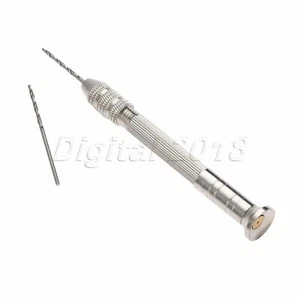 Taladro manual de aleación de micro aluminio de 0,3 mm-2,5 mm artesanías orificio de perforación de plástico de madera - Imagen 1 de 12