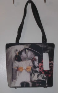 New Little Girl & Boy Bride & Groom Purse Handbag with Rhinestones - Picture 1 of 8