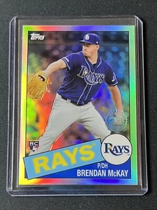 2020 Topps Chrome Brendan McKay 35th Anniversary RC Refractor Tampa Bay Rays - Picture 1 of 2