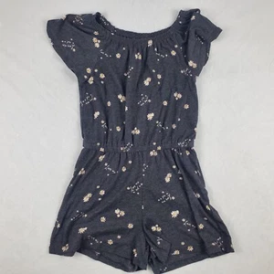 Old Navy Girls Black with Daisies Romper size L - Picture 1 of 3