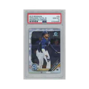 Fernando Tatis Jr PSA 10 GEM MINT 2019 Bowman Chrome Prospects #BCP-25 Padres - Picture 1 of 2