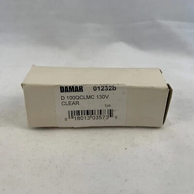 OEM Damar Replacement Bulb 01232b D 100QCLMC 130V Clear - Image 1 of 4