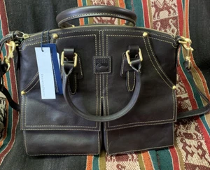 Dooney & Bourke Florentine Clayton Umhängetasche in BRAUN T'MORO Neu Mit Etikett - Bild 1 von 10