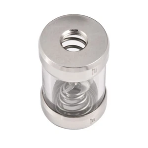 /4 Flow Indicator Flow Indicator PC Silver Metal Water Cooling Meter Water - Afbeelding 1 van 6
