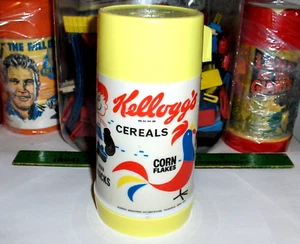 VINTAGE KELLOGG'S CERALS`1969`FROOT LOOPS-ALADDIN LUNCHBOX-THERMOS- FREE SHIP - Picture 1 of 11