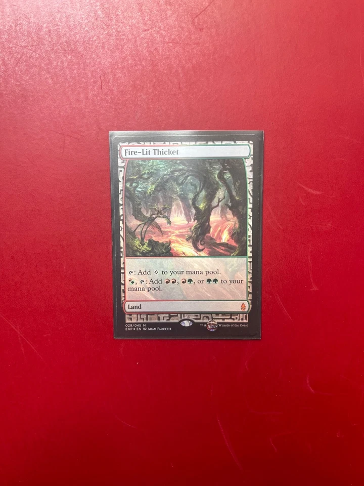 Fire-Lit Thicket MTG Zendikar Expeditions English LP FOIL - Image 1 of 1