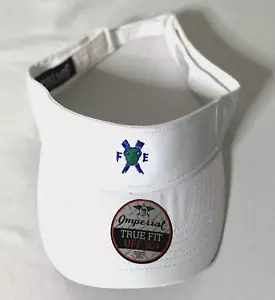 IMPERIAL True Fit Performance Embroidery White Adult Visor Hat - Picture 1 of 5