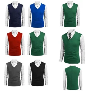 CAMISETA SIN MANGAS CUELLO EN V JUMPER NIÑOS UNIFORME ROPA ESCOLAR SIN MANGAS - Imagen 1 de 19