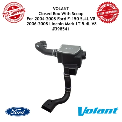 Entrada de aire frío Volant con cuchara para 04-08 F-150 5,4 L y 06-08 Mark Lt 5,4 L #398541 Foto 1 de 4