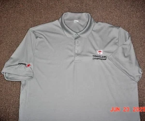 TRAVELERS CHAMPIONSHIP GOLF SHIRT GRAU HERREN GRÖSSE XL PERFORMANCE POLO ARAMARK EX - Bild 1 von 4