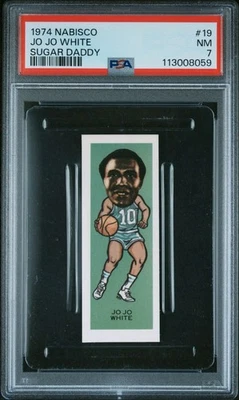 1974 Nabisco Sugar Daddy #19 Jo Jo White PSA 7 HOF Celtics - Image 1 of 2