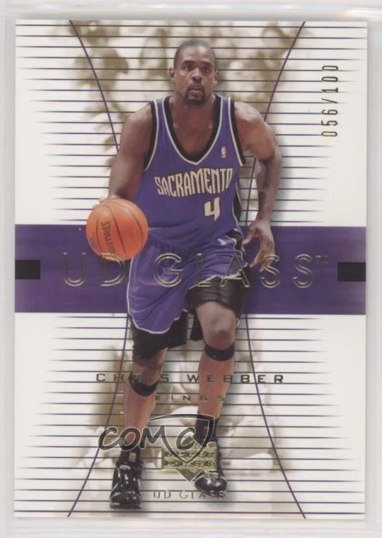 2003-04 UD Glass Gold /100 Chris Webber #49 HOF - Image 1 of 2