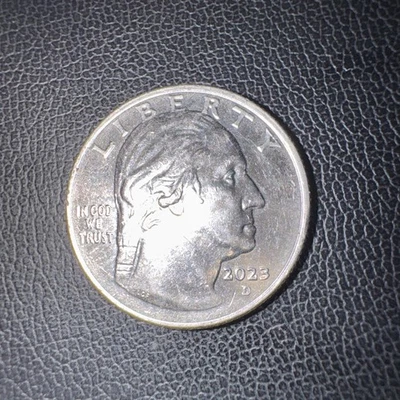 Misprint 2023 D Jovita Idar Quarter Error Coin Mint "IN COD WE TRUST" - Image 1 of 4