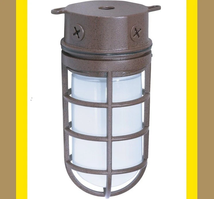 Новый в коробке! Промышленное поверхностное крепление Nuvo Light 10 дюймов, матовое стекло, старая бронза SF76-625 - Изображение 1 из 1