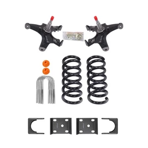 Front 5" Rear 6" Drop Kit FOR Chevrolet GMC C1500 1988-1998  Spindle+Coil Spring - Picture 1 of 9