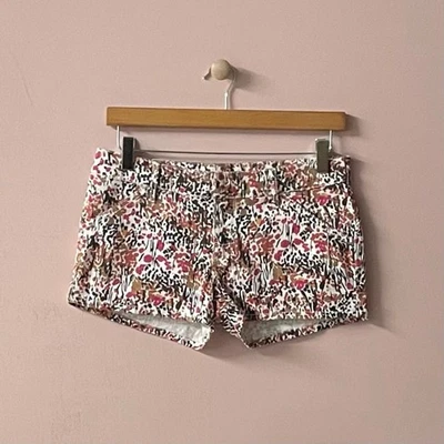 Roxy Cream Multicolored Floral Patterned Short Shorts Size 5 EUC - Image 1 of 4