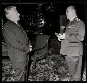 Photograph Czech President Antonin Novotny & General Vladimir Janko - Picture 1 of 2