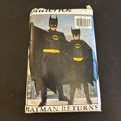 Butterick 6377 Size A Batman Returns - Batman Pattern - 1992.  Unused - Image 1 of 4