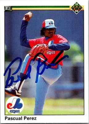 1990 Upper Deck - Pascual Perez #487 AUTO AUTOGRAPHED SIGNED - Image 1 of 2