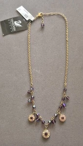 Beautiful Swarovski Crystal cha cha aurora borealis Swan marked necklace - Picture 1 of 9