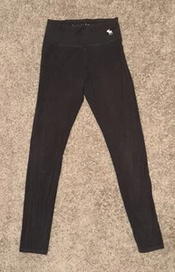 Abercrombie Active Joggers/ Spandex Yoga Pants Sweats Girls Size 13/14 Black - Picture 1 of 3