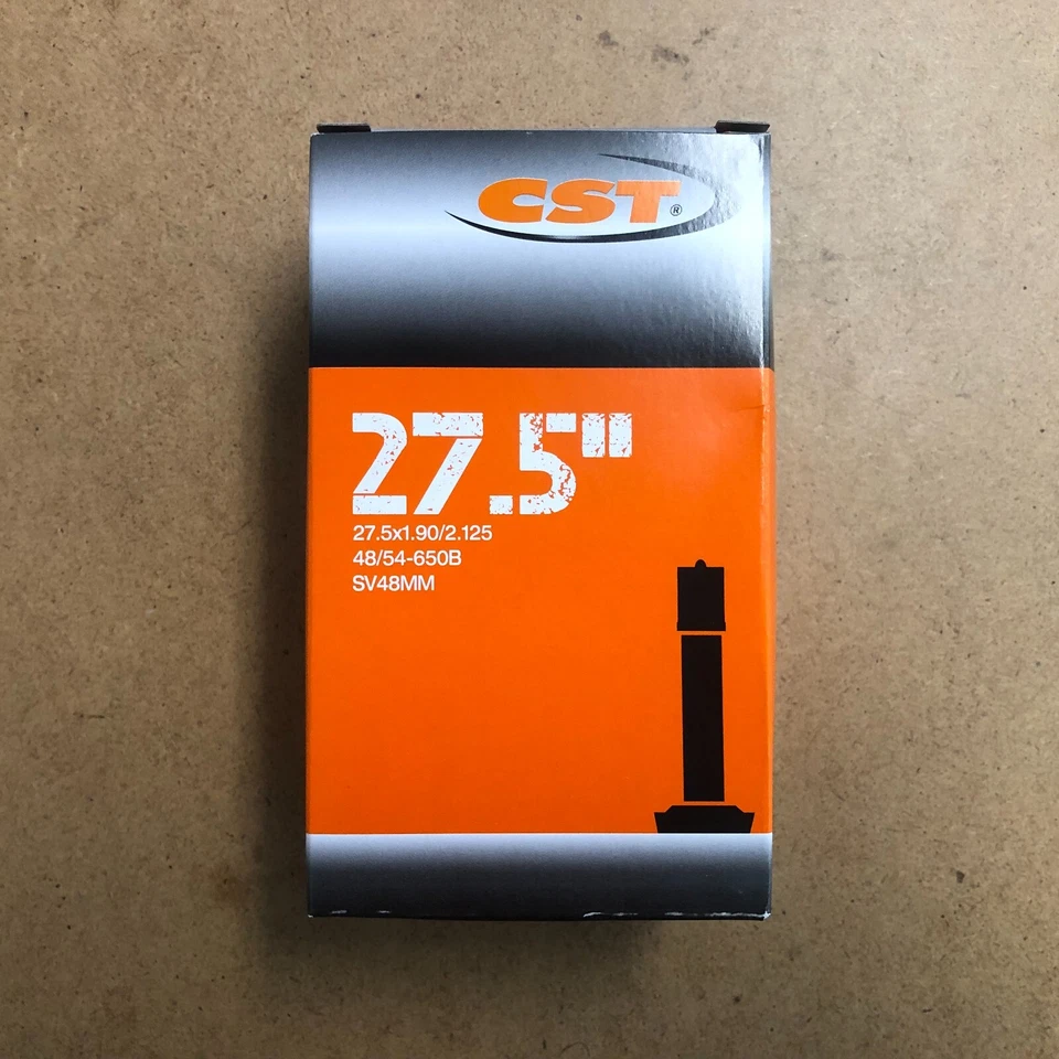 New CST Bicycle Inner Tube 27.5x1.90/2.125 (48/54-650B) Schrader Valve Regular - Image 1 of 1