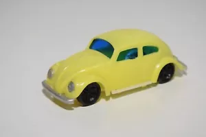 A79 1:43 PLÁSTICO HONGKONG VW VOLKSWAGEN ESCARABAJO AMARILLO CASI COMO NUEVO ... - Imagen 1 de 7