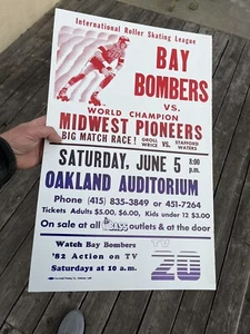 Póster vintage del auditorio Roller Derby Bay Bombers vs. Midwest Pioneers Oakland - Imagen 1 de 4