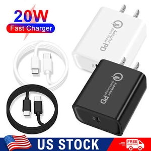 Wholesale 20W PD USB-C Fast Charger Adapter for iPhone 16/15/14/13/12/11 Pro Max - Picture 1 of 29