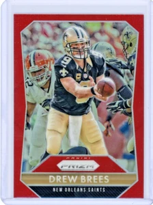2015 Panini Prizm - Drew Brees #9 Red Prizm SP - Picture 1 of 2