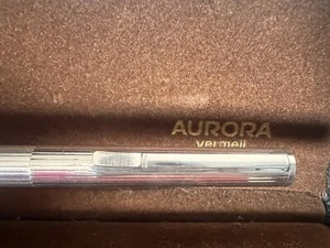 AURORA Hastil Silver 925 Fountain Pen Gold Nib Cartridges J - Picture 1 of 17