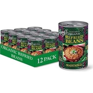 Amy's Organic Vegetarian Refried Beans Traditional 15.4oz (Pack of 12)Exp 6/2025 - Picture 1 of 3