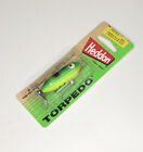 Vintage HEDDON “Tiny Torpedo” Fishing Lure, Very Tough To Find NIP, Nice Color!