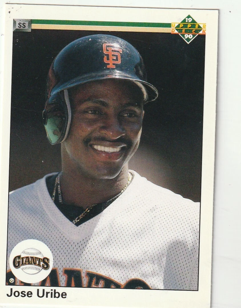 FREE SHIPPING-MINT-1990 Upper Deck #188 Jose Uribe San Francisco Giants
