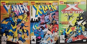 X-Men #1 Uncanny X-men 16 X-Factor 7 Marvel Comic Book Set 1992 Shatter Shot KEY - Picture 1 of 11