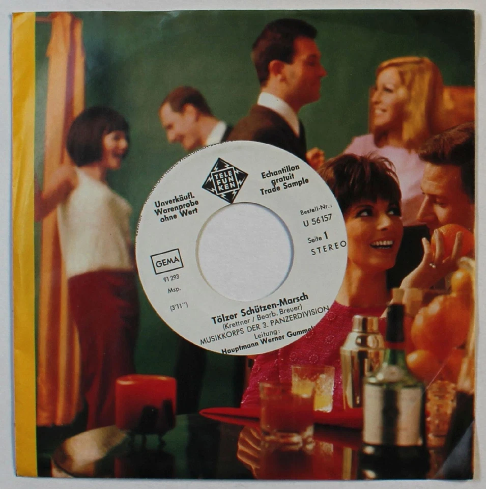 Heeresmusikkorps 3 Tölzer Schützen-Marsch GER 7inch Vinyl Single 1971 WL-Promo! - Bild 1 von 1