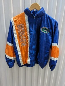 VTG 90s Mighty Mac Florida Gators Zip Jacket Windbreaker Hoodie Youth Size L/ XL - Picture 1 of 15