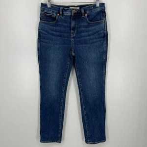 Madewell Jeans Women's Size 29 Petite Blue Mid-Rise Stovepipe Cotton - Picture 1 of 12