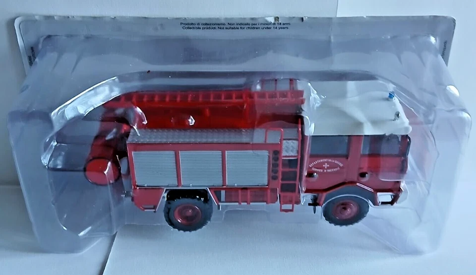 USC 05) DIE-CAST 1:43 CAMION POMPIERI BERLIET GBD 4X4 FRANCIA - 1979 - Immagine 1 di 1