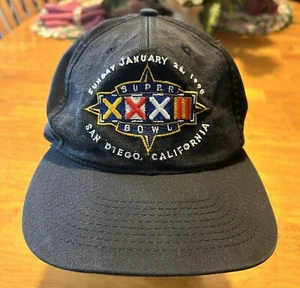 Vintage NFL Super Bowl XXXII Snapback Hat Cap 1998 San Diego California - Picture 1 of 5
