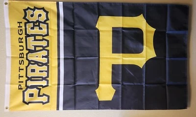 Pittsburgh Pirates MLB Baseball Flag 3x5 Ft W/ Grommets  - Image 1 of 2