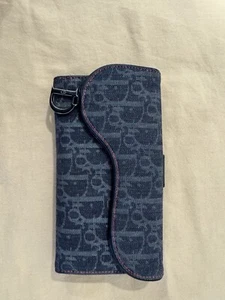 Christian Dior Saddle Trotter Canvas Long Bifold Wallet MC1005 - Picture 1 of 6