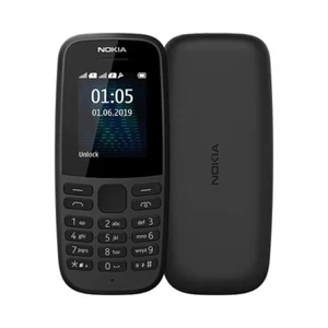 BRAND NEW NOKIA 105 4th EDITION MOBILE PHONE - BLACK - UNLOCKED - FM RADIO - Afbeelding 1 van 3