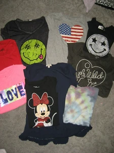 lot girls 10-12 short sleeve tops shirts Gap Art Class Disney Firehouse - Picture 1 of 1