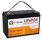 12V 100Ah Lifepo4 Deep Cycle Lithium Battery For Rv Marine Off-Grid Solar System